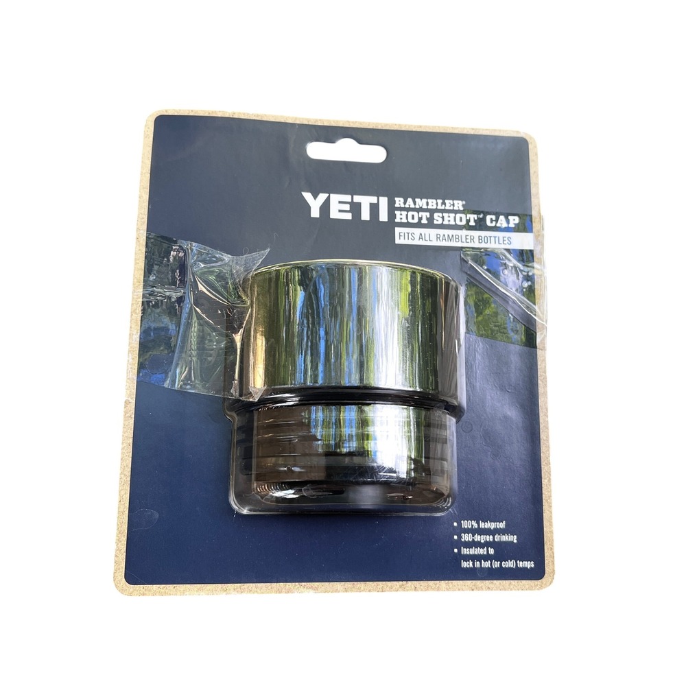 YETI Rambler Hot Shot Cap Replacement Lid Black Leakproof 360 Degree Drinking